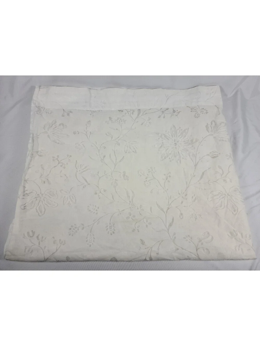 Ikea Borghild White Floral Sheer Curtains